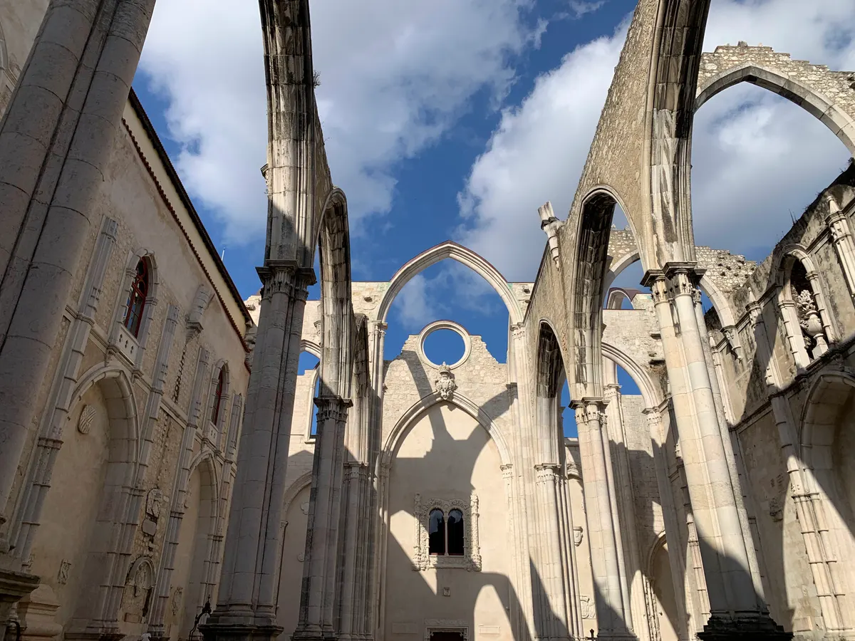 Main view at Carmo Archaeological Museum Lisbon — travel photo