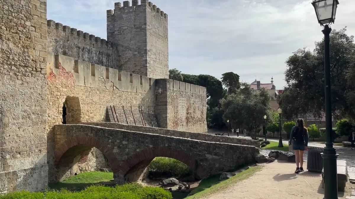 Interior at Castelo de São Jorge Lisbon — travel photo
