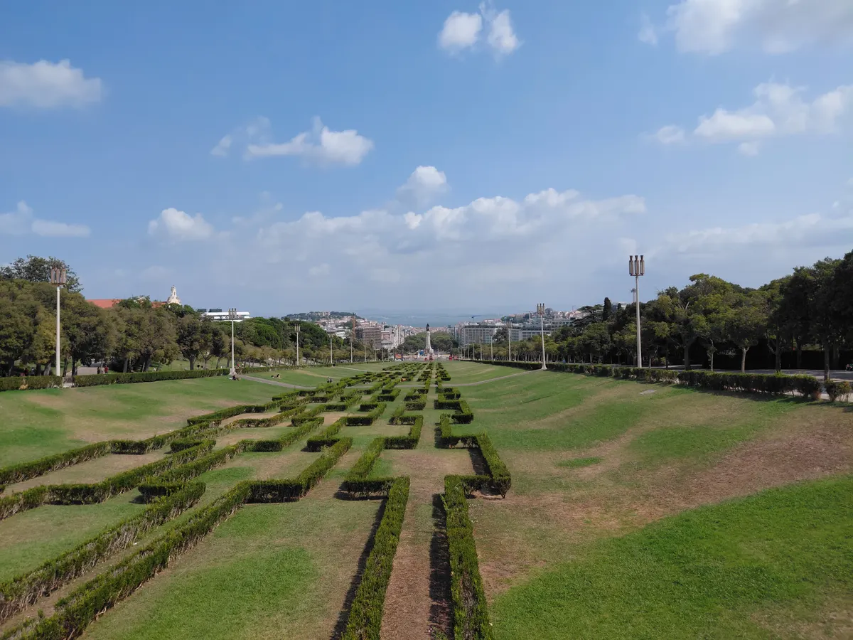 Main view at Eduardo VII Park Lisbon — travel photo