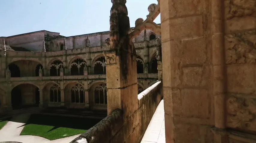 Interior at Jerónimos Monastery Lisbon — travel photo