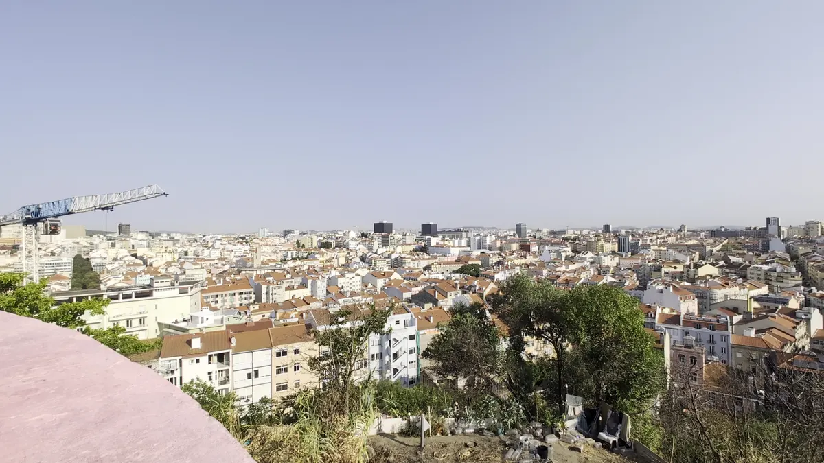 Main view at Miradouro da Penha de França Lisbon — travel photo