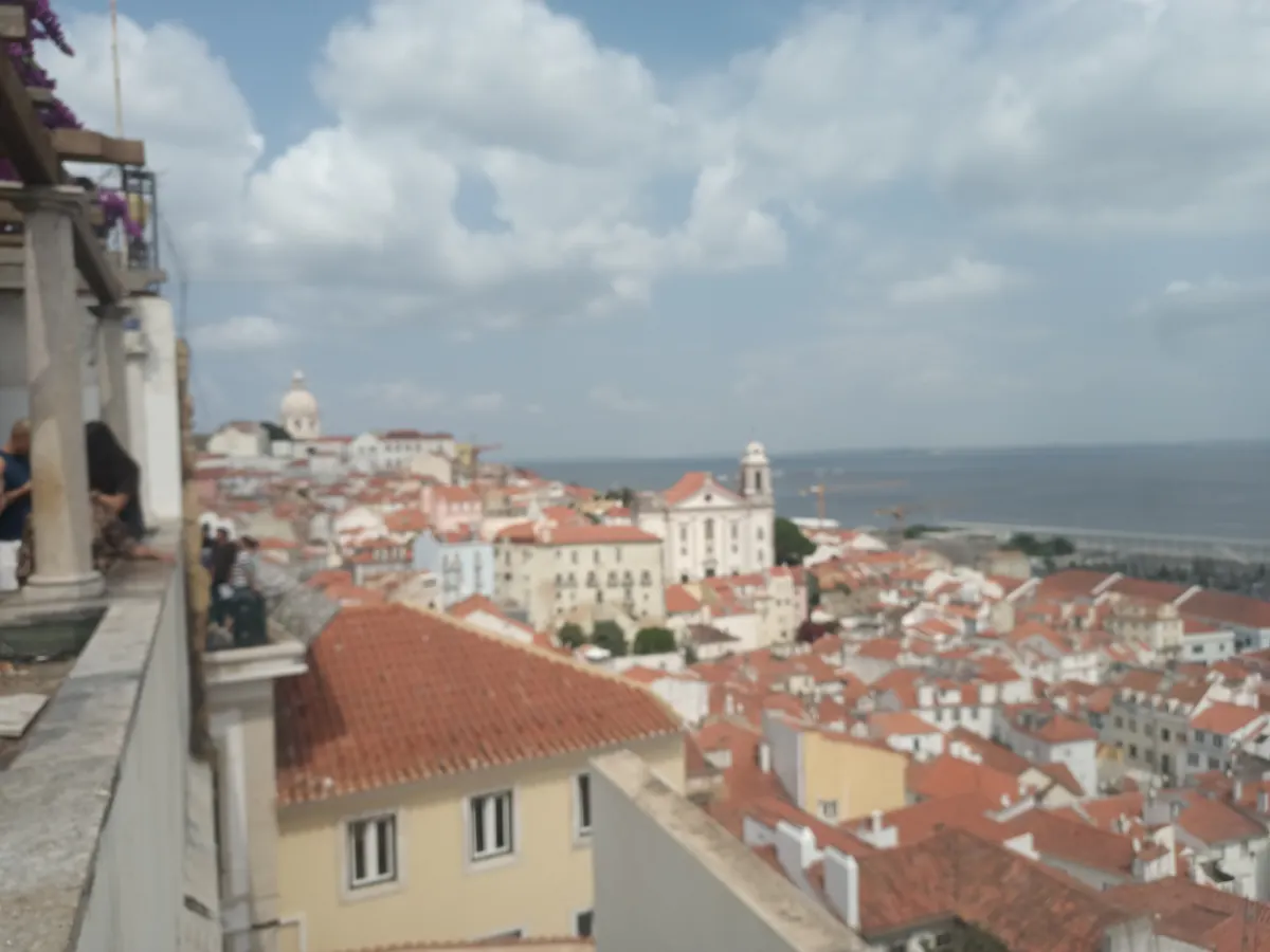 Main view at Miradouro de Santa Luzia Lisbon — travel photo