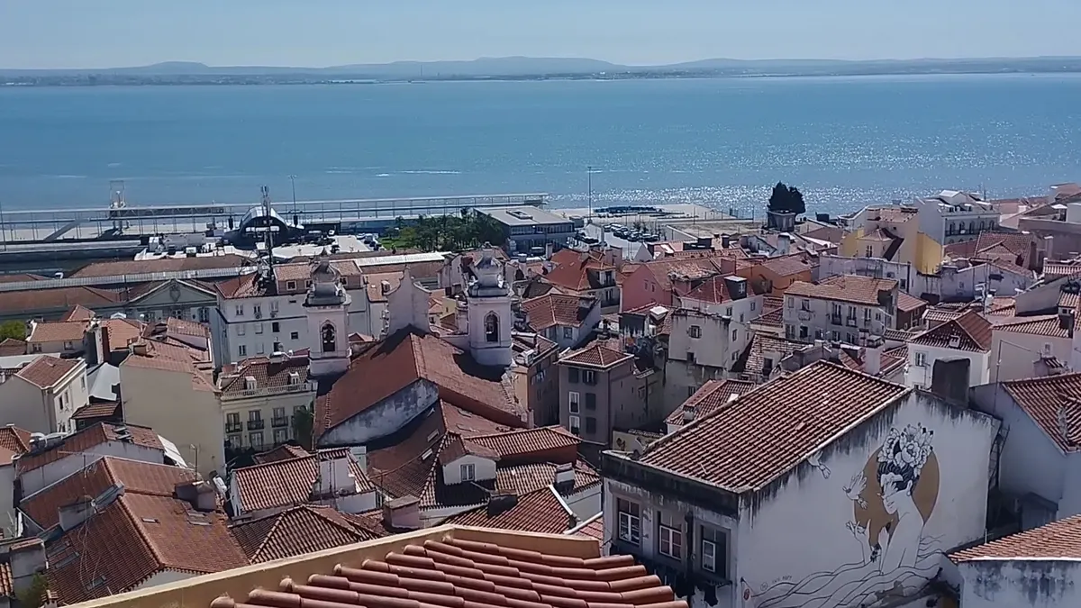 Interior at Miradouro de Santa Luzia Lisbon — travel photo