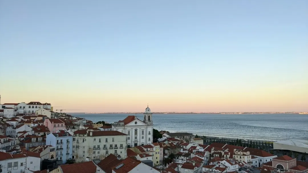 Atmosphere at Miradouro de Santa Luzia Lisbon — travel photo