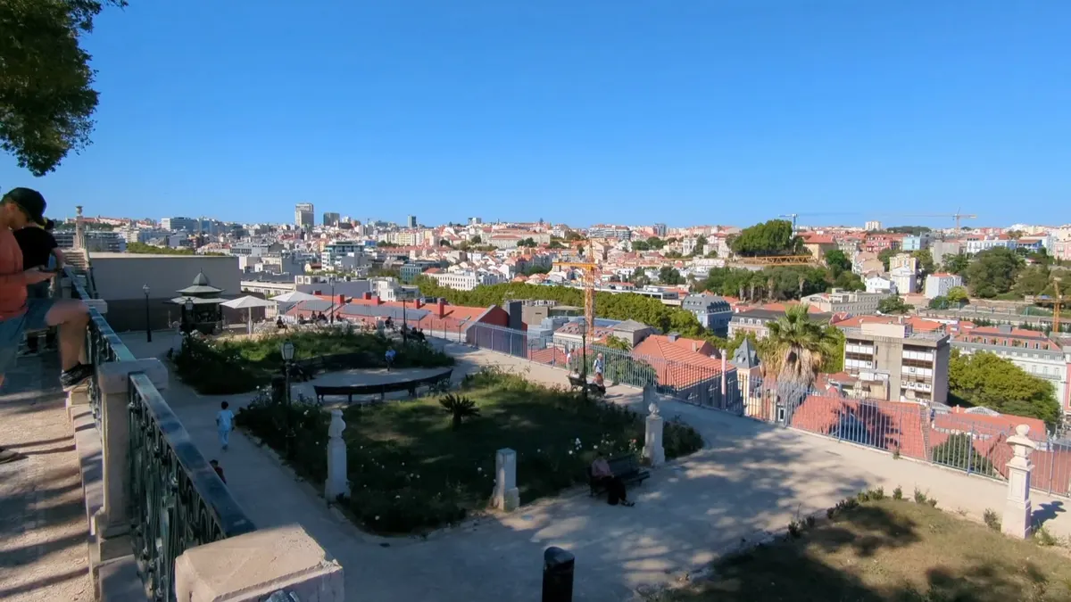 Interior at Miradouro de São Pedro de Alcântara Lisbon — travel photo