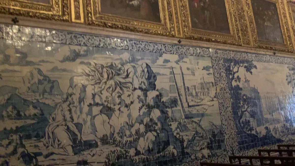 Interior at Museu Nacional do Azulejo Lisbon — travel photo