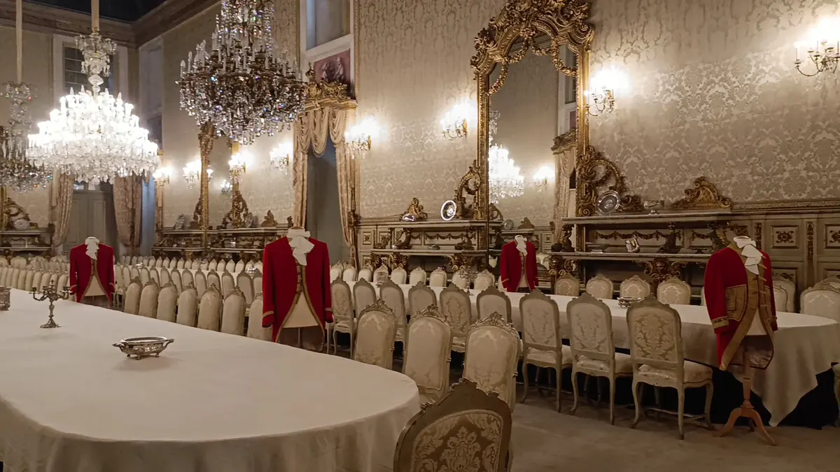 Interior at Palácio Nacional da Ajuda Lisbon — travel photo