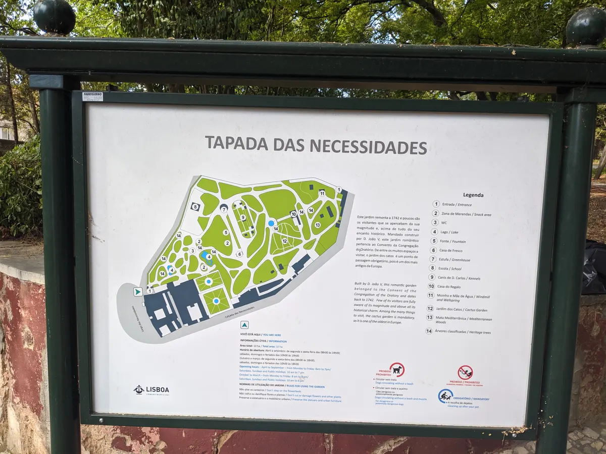 Details at Park Necessidades Lisbon — travel photo