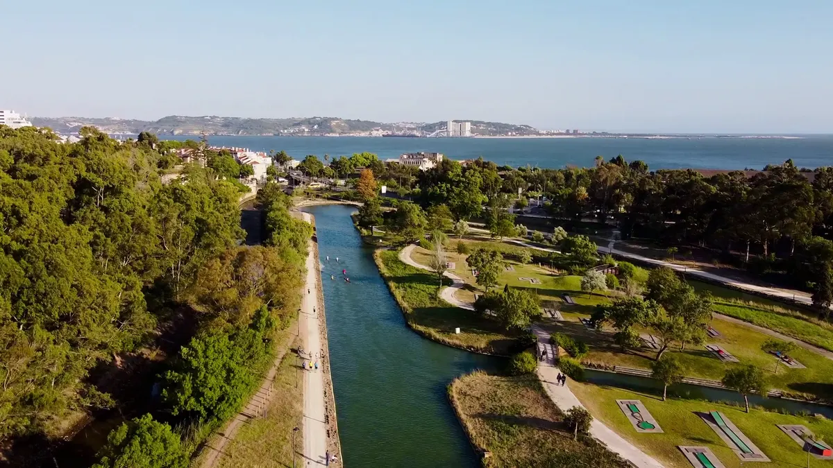 Interior at Parque Urbano do Jamor Lisbon — travel photo
