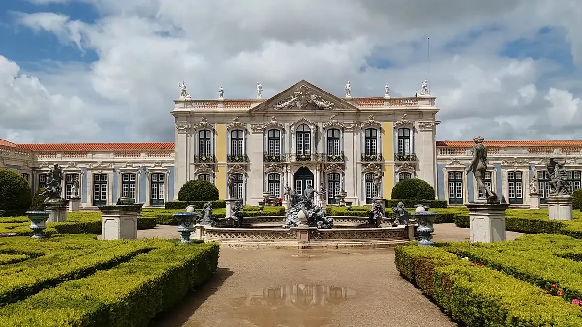 Interior at Queluz National Palace Lisbon — travel photo