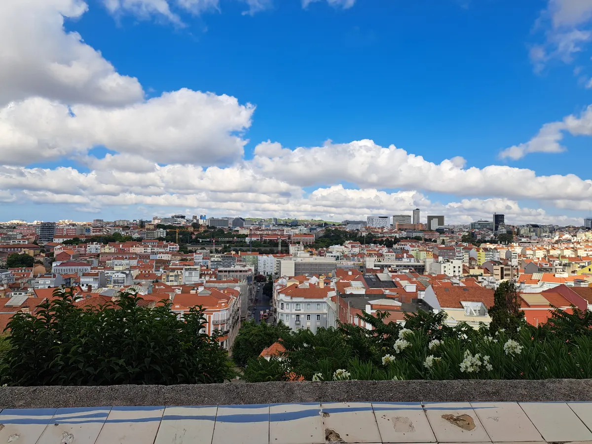 Main view at Viewpoint of Monte Agudo Lisbon — travel photo