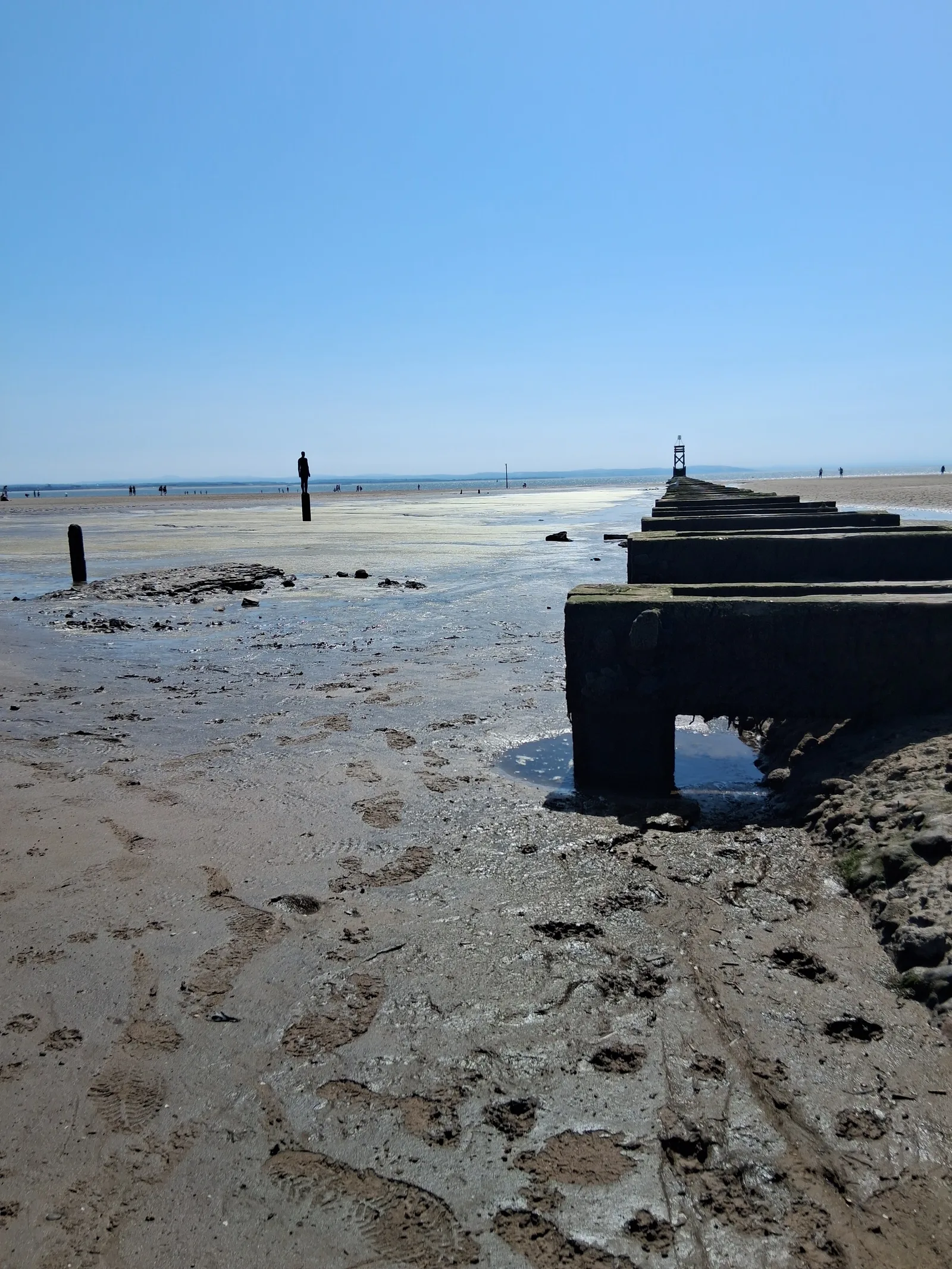Details at Another Place by Antony Gormley Liverpool — travel photo