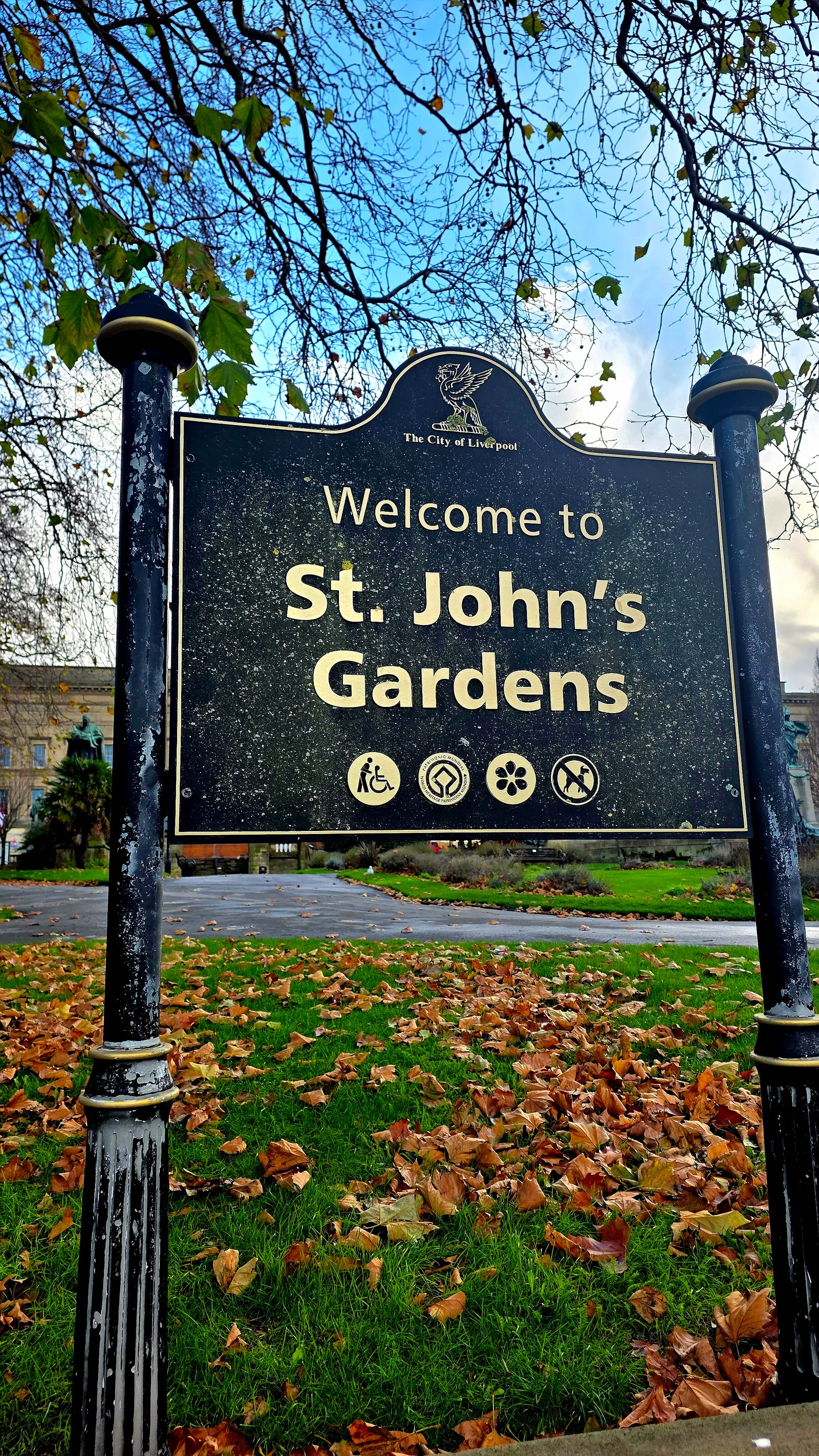Main view at St John's Gardens Liverpool — travel photo