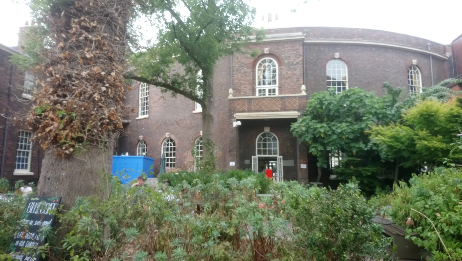 Details at The Bluecoat Garden Liverpool — travel photo