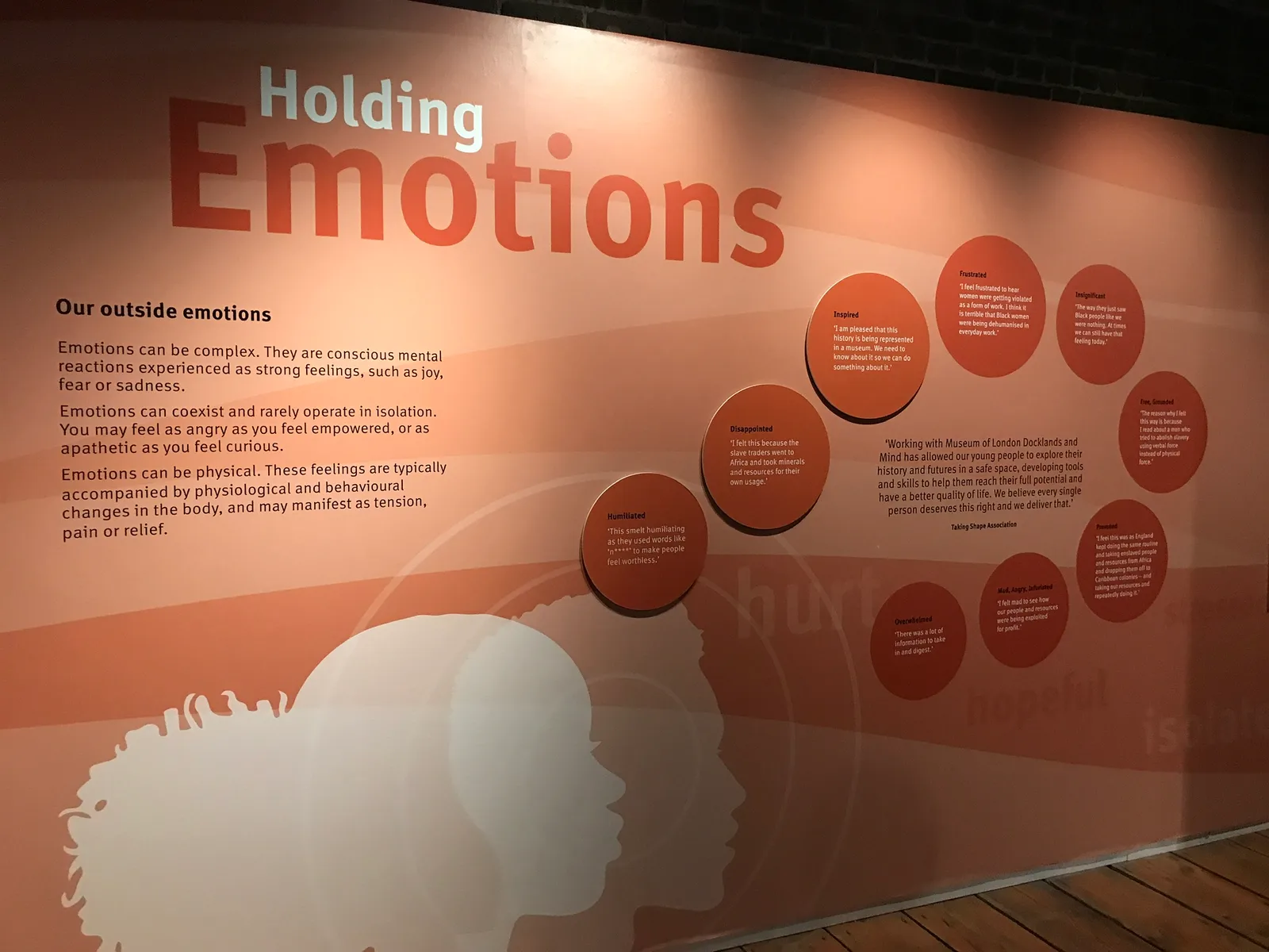 Atmosphere at London Museum Docklands London — travel photo