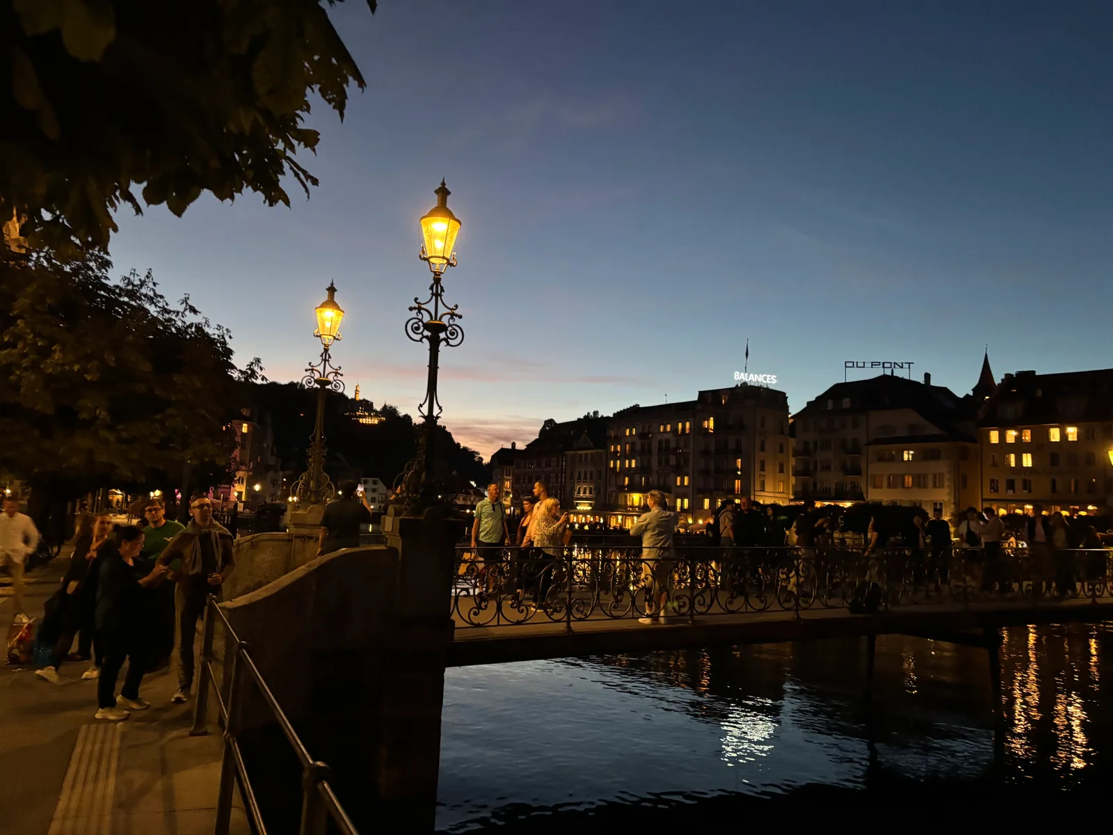 Main view at Chapel Bridge Lucerne — travel photo