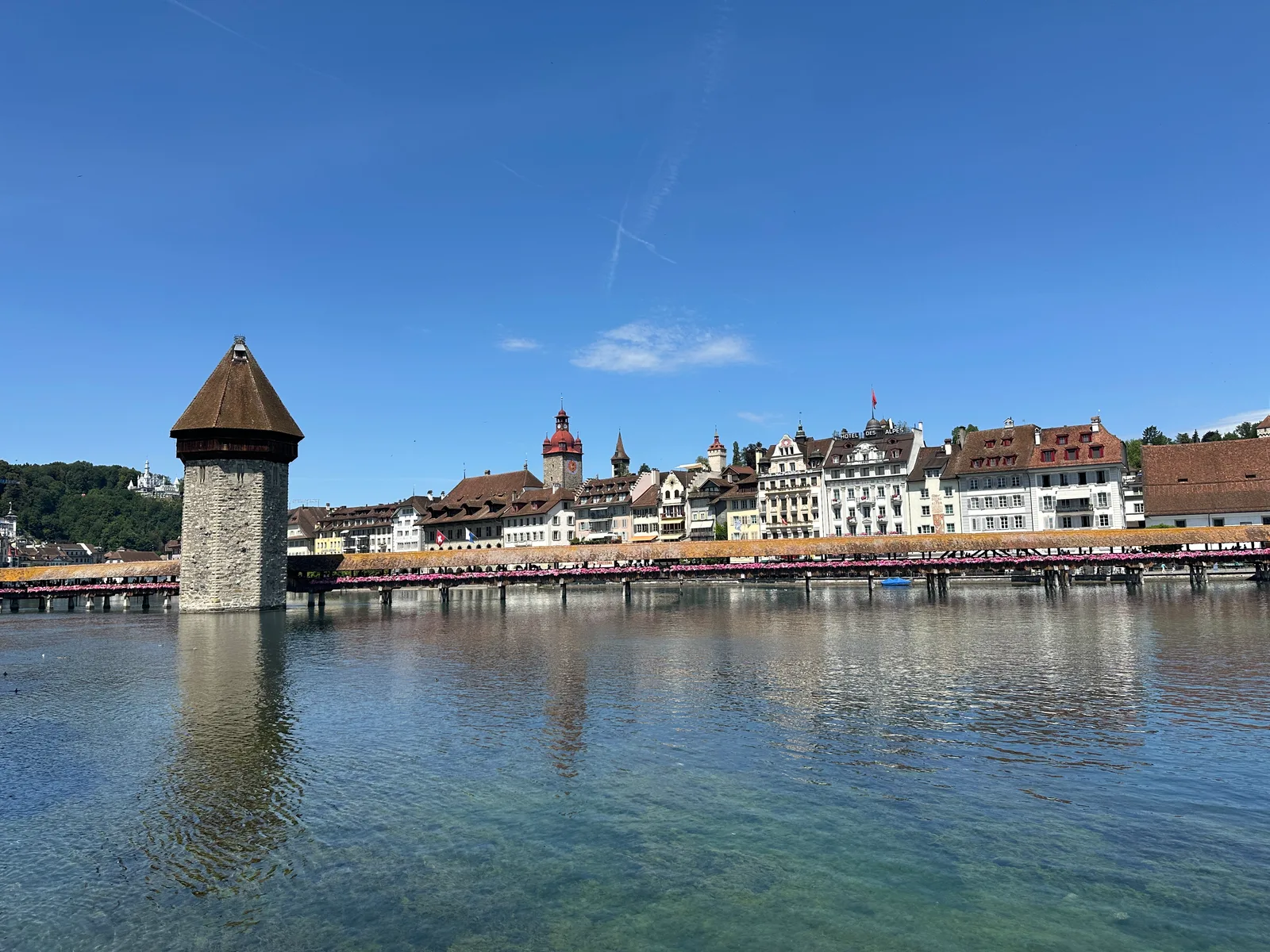 Atmosphere at Chapel Bridge Lucerne — travel photo