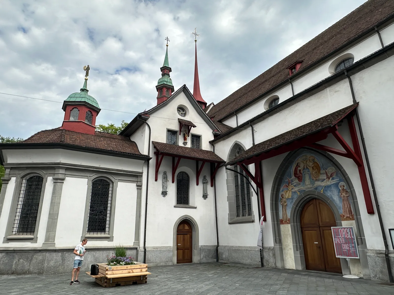 Details at Franziskanerkirche Lucerne — travel photo