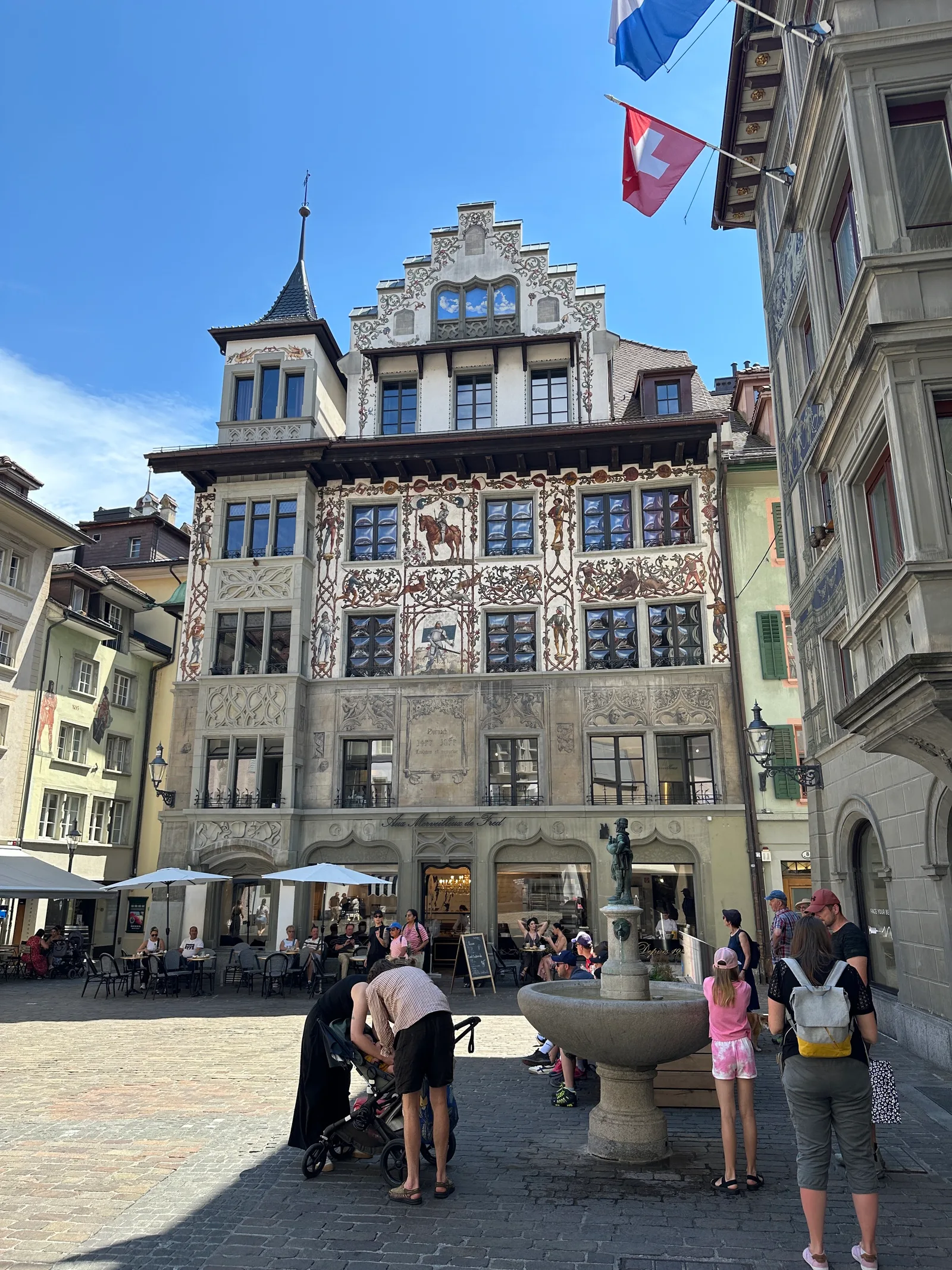 Main view at Hirschenplatz Lucerne — travel photo