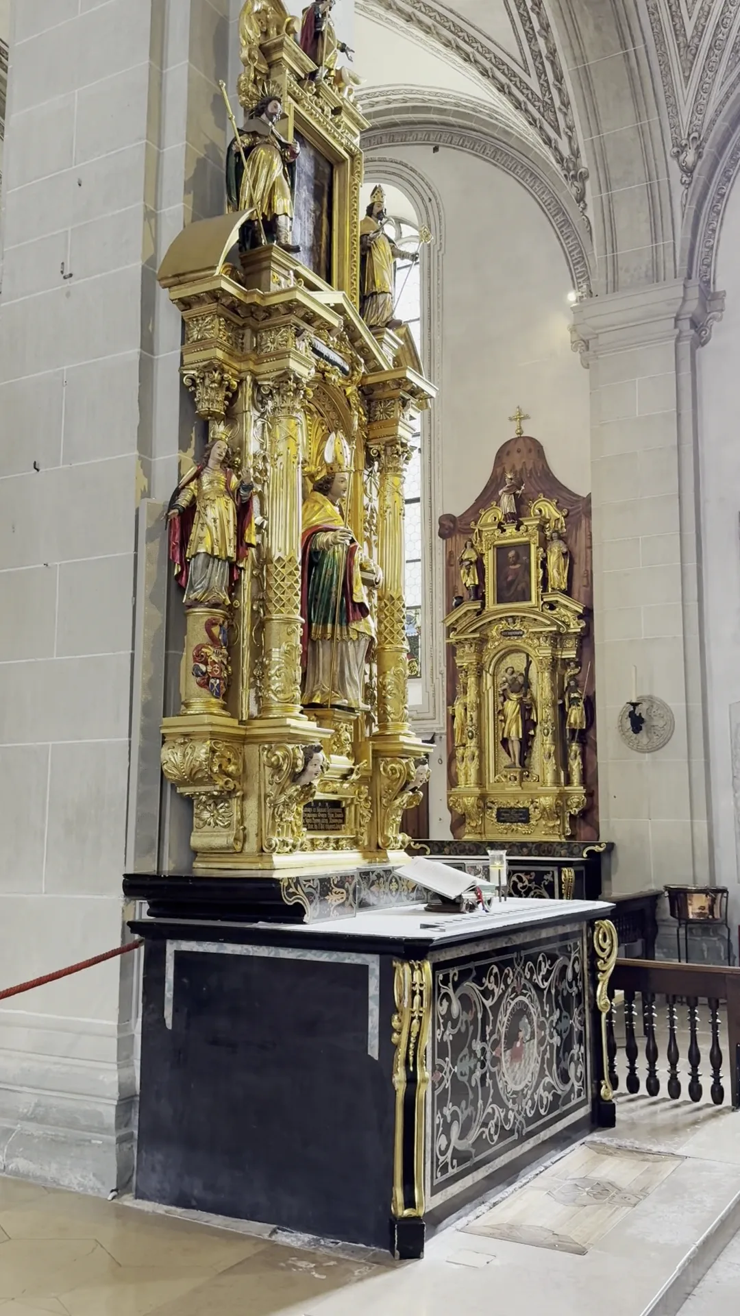 Interior at Hofkirche St. Leodegar Lucerne — travel photo