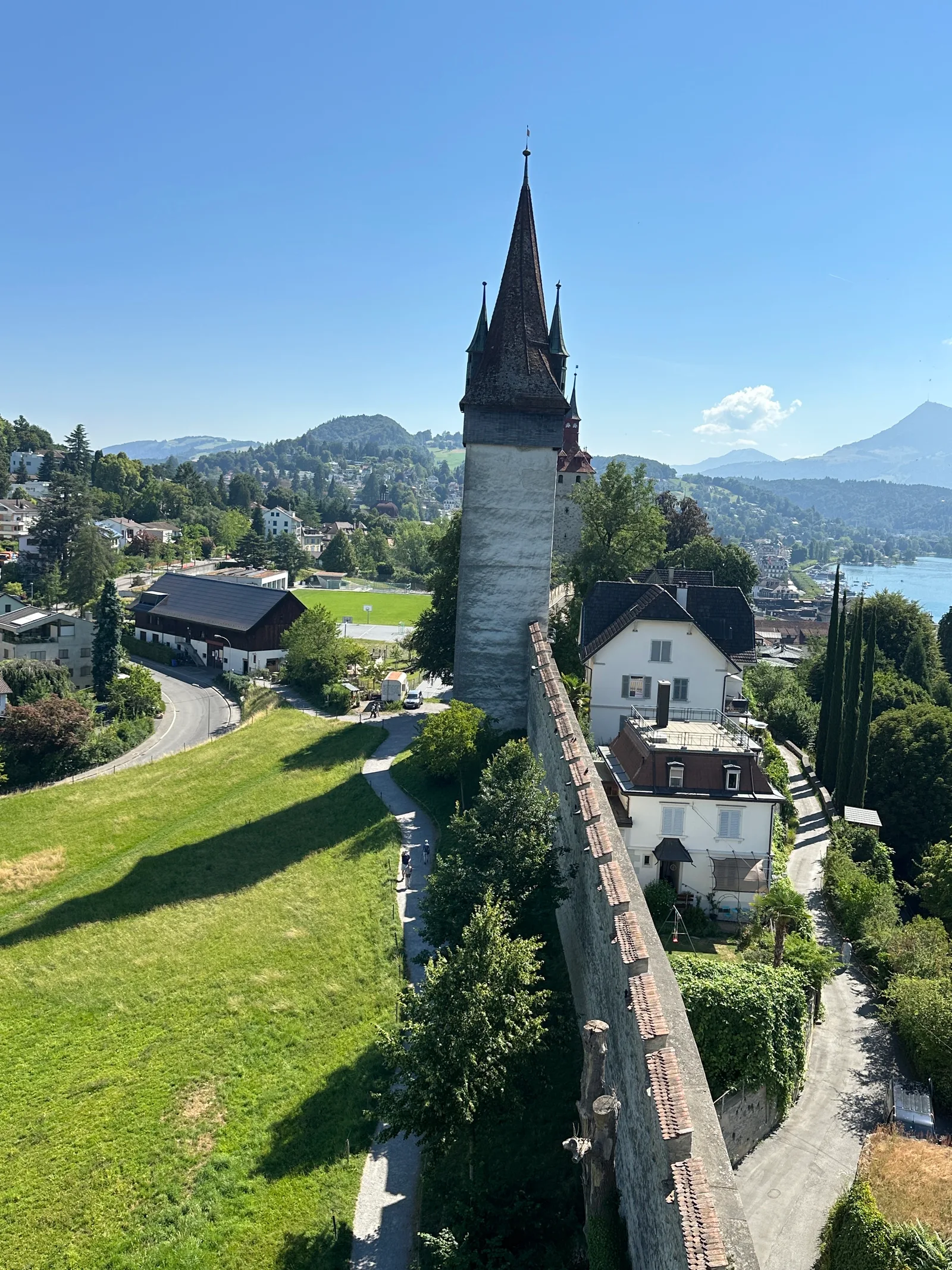 Interior at Luegislandturm Lucerne — travel photo