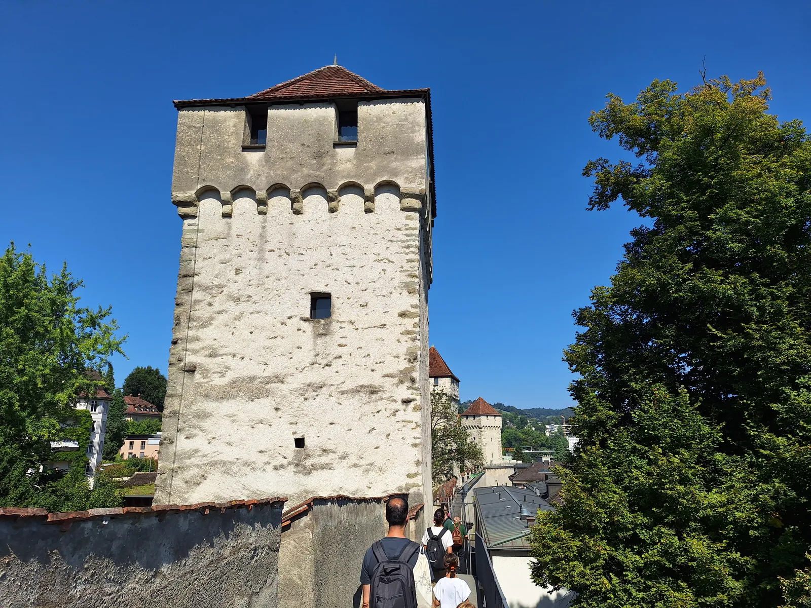 Atmosphere at Schirmerturm Lucerne — travel photo
