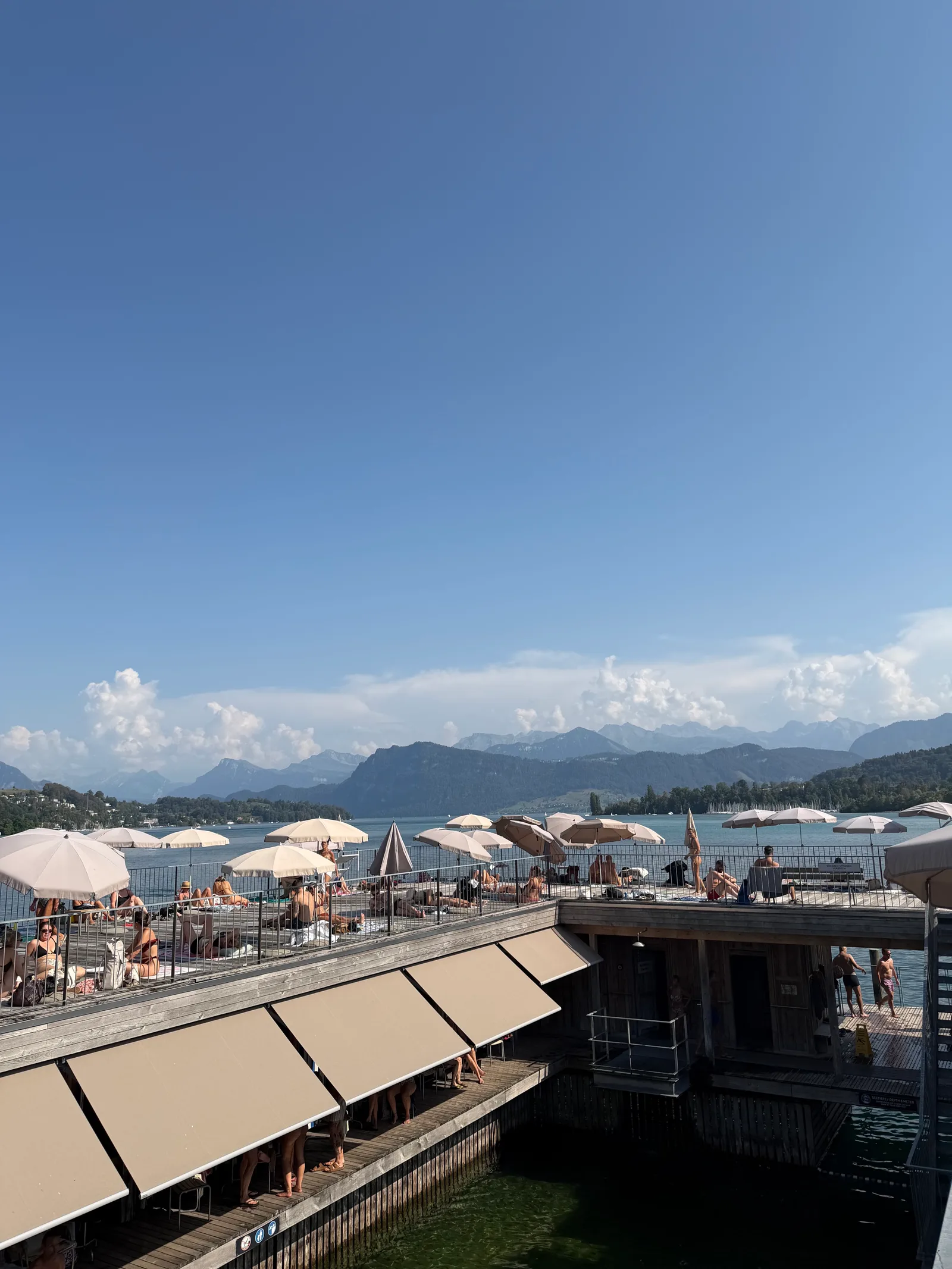Main view at Seebad Luzern Lucerne — travel photo