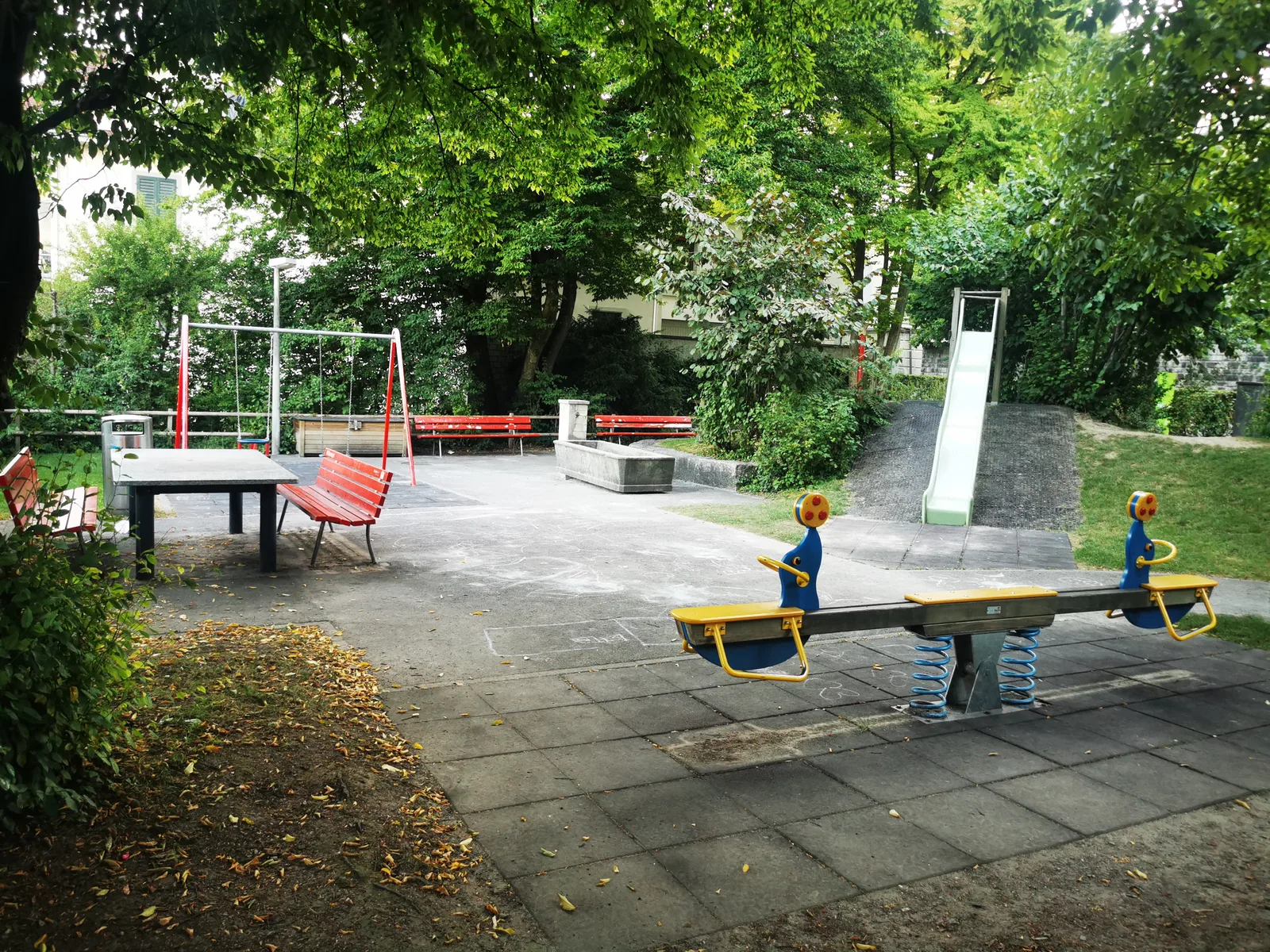 Main view at Spielplatz Musegg Lucerne — travel photo