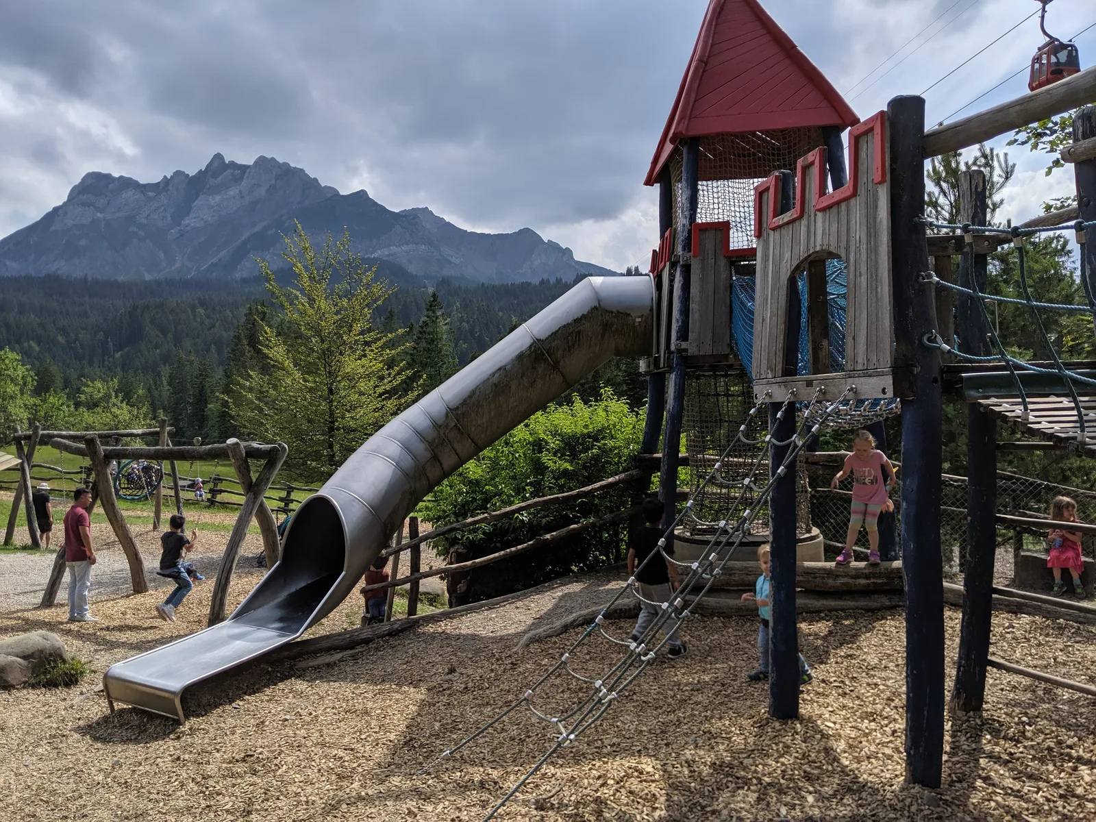 Details at Spielplatz Pilu Land Krienseregg Lucerne — travel photo