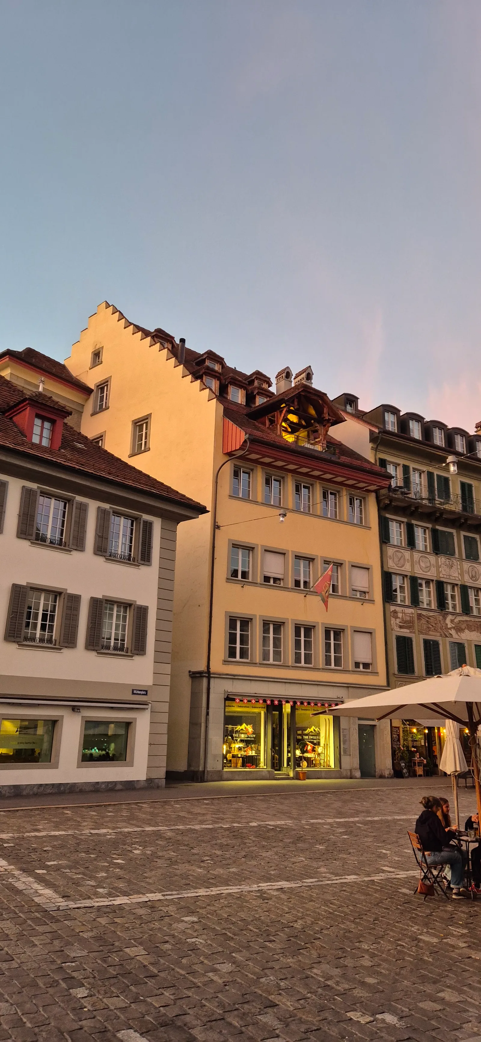Main view at Spreuerbrücke Lucerne — travel photo