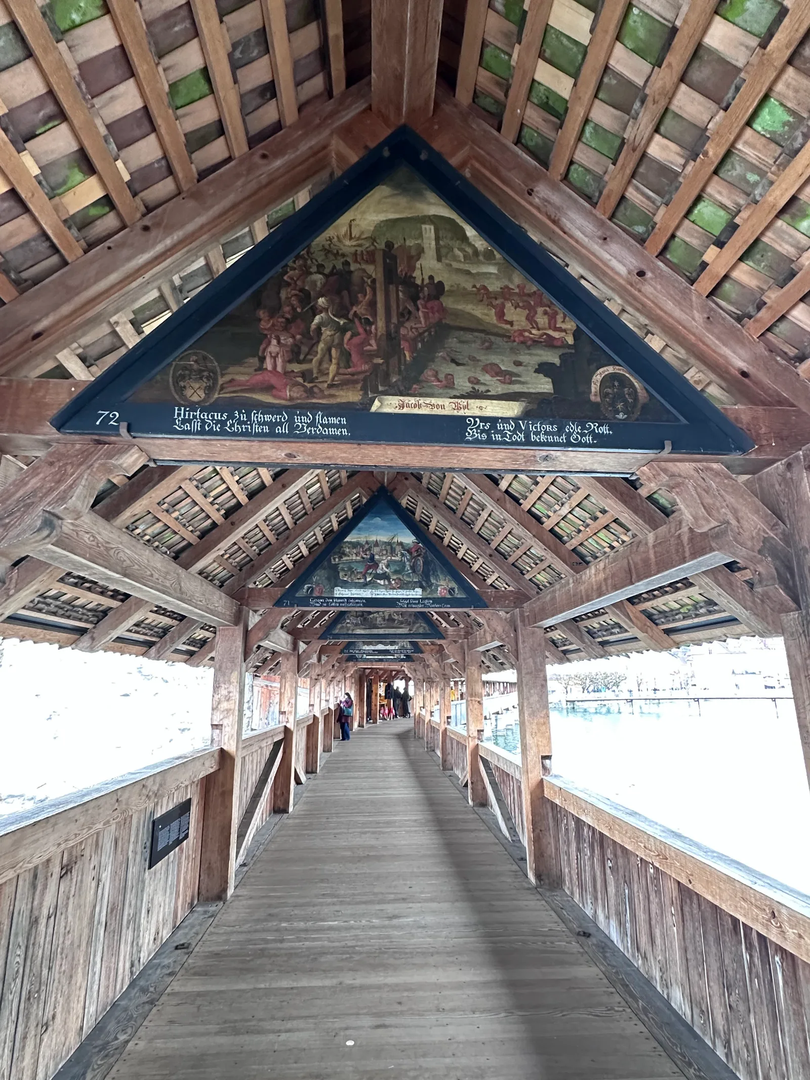 Atmosphere at Spreuerbrücke Lucerne — travel photo