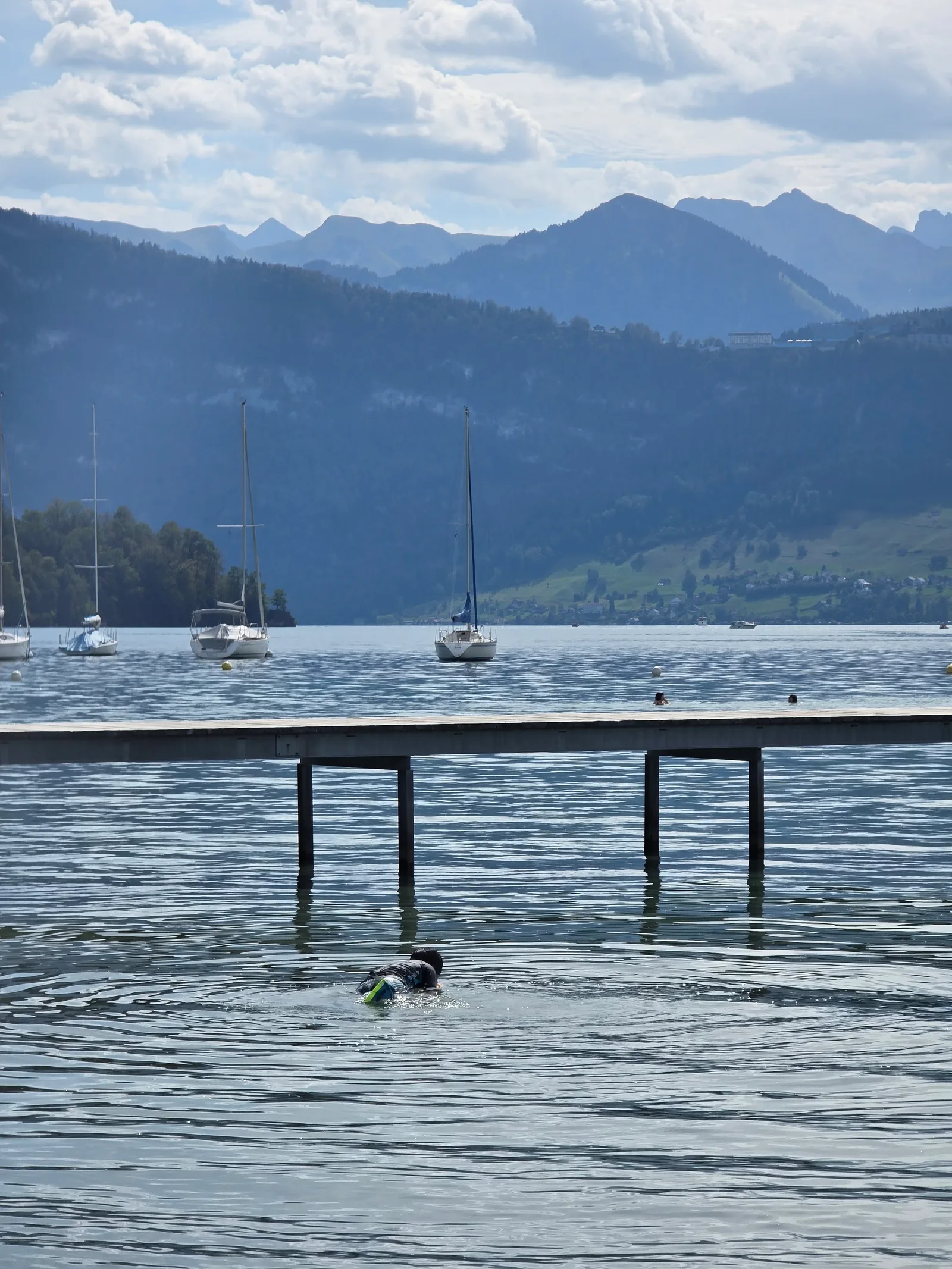 Main view at Strandbad Lido Luzern Lucerne — travel photo