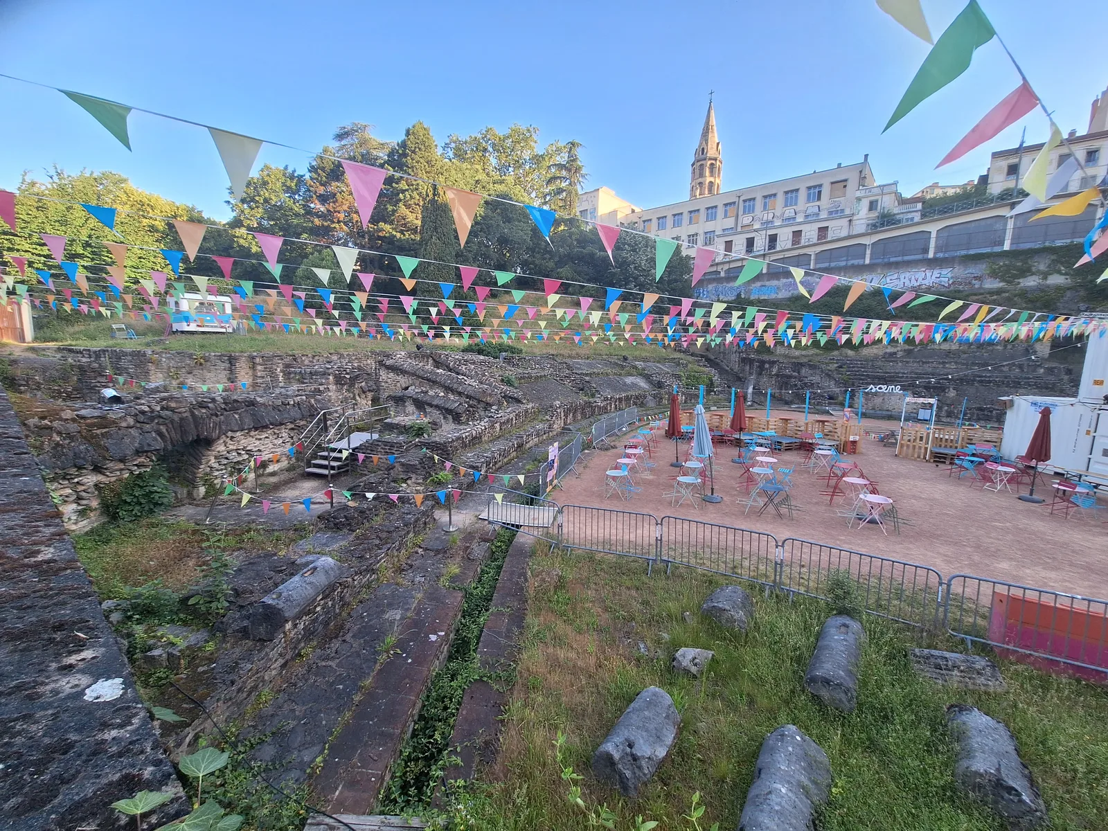 Main view at Amphitheater of the Three Gauls Lyon — travel photo