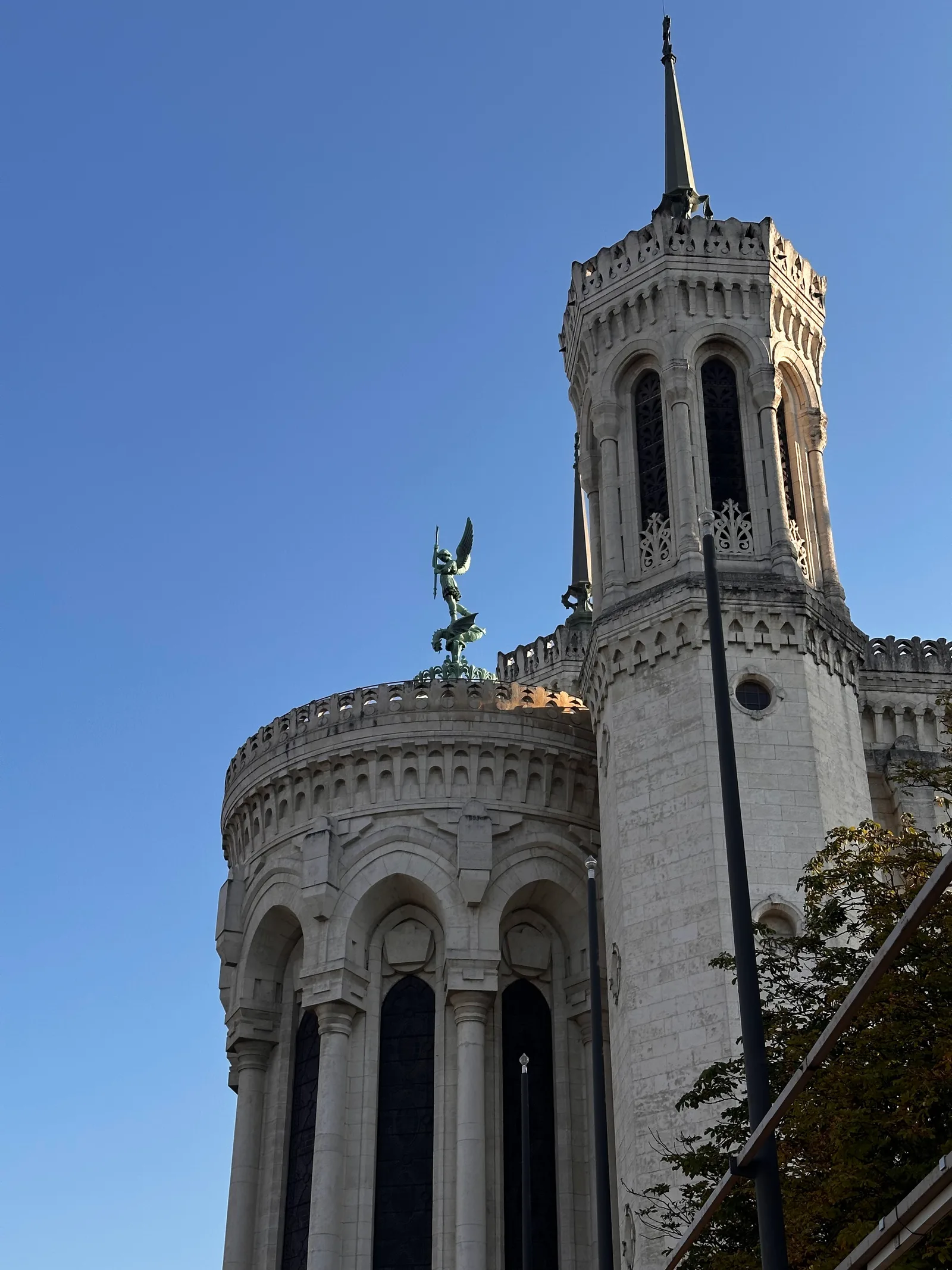Main view at Basilica of Notre Dame of Fourvière Lyon — travel photo