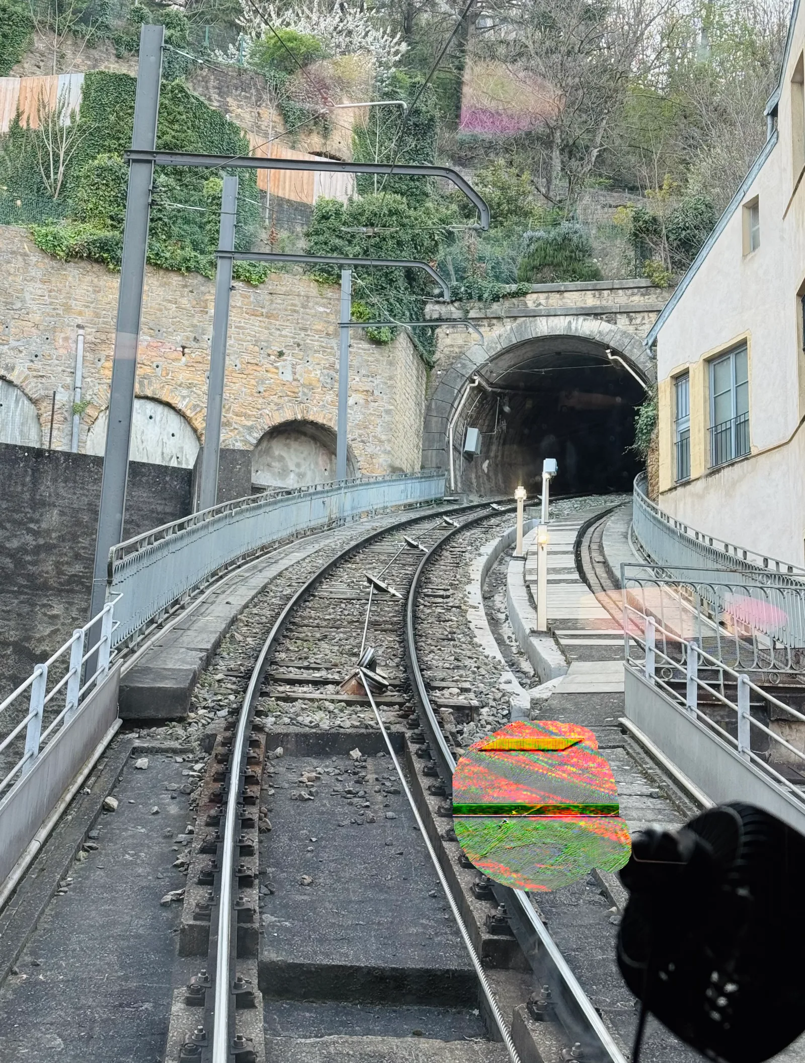 Details at Funiculaire de Lyon Lyon — travel photo