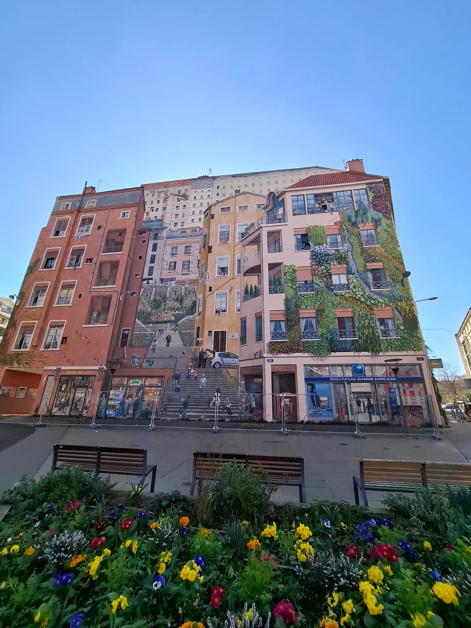 Main view at Mur des Canuts Lyon — travel photo