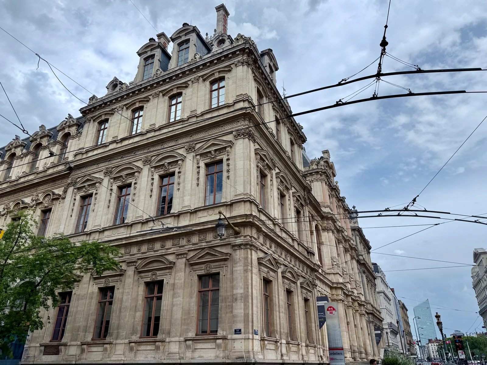 Atmosphere at Palais de la Bourse de Lyon Lyon — travel photo