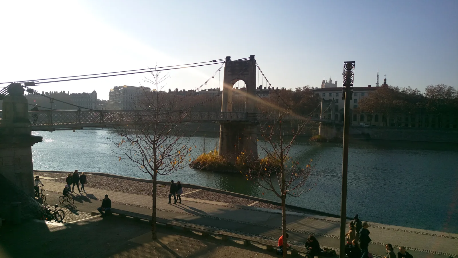 Atmosphere at Passerelle du Collège - Famille Péju Lyon — travel photo