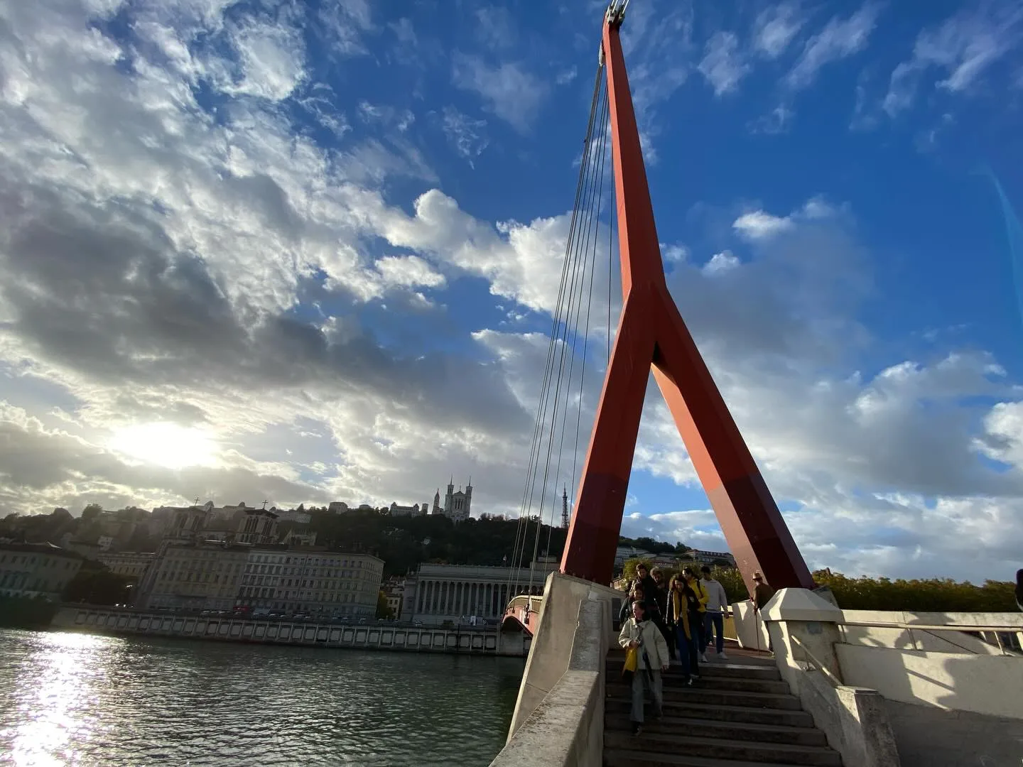 Atmosphere at Passerelle Pierre-Truche Lyon — travel photo