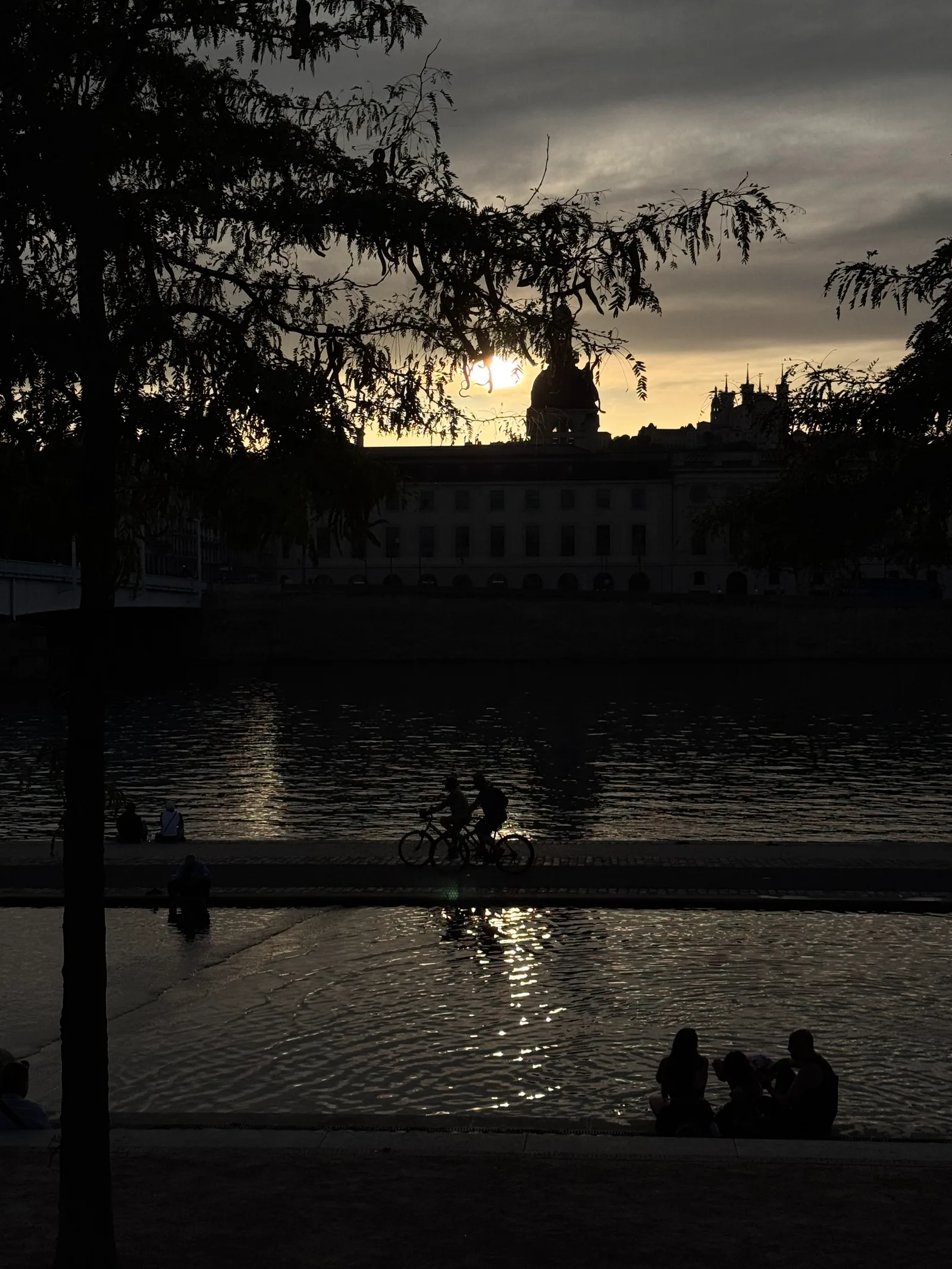 Main view at Pont de la Guillotière Lyon — travel photo