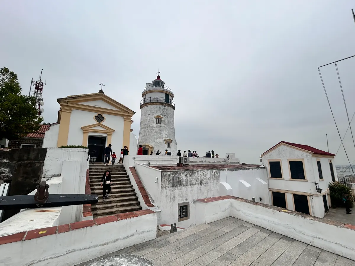 Main view at Complex A of Guia Hill Military Tunnels Macau — travel photo