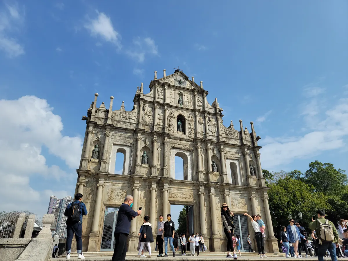 Main view at Ruins of Saint Paul's Macau — travel photo