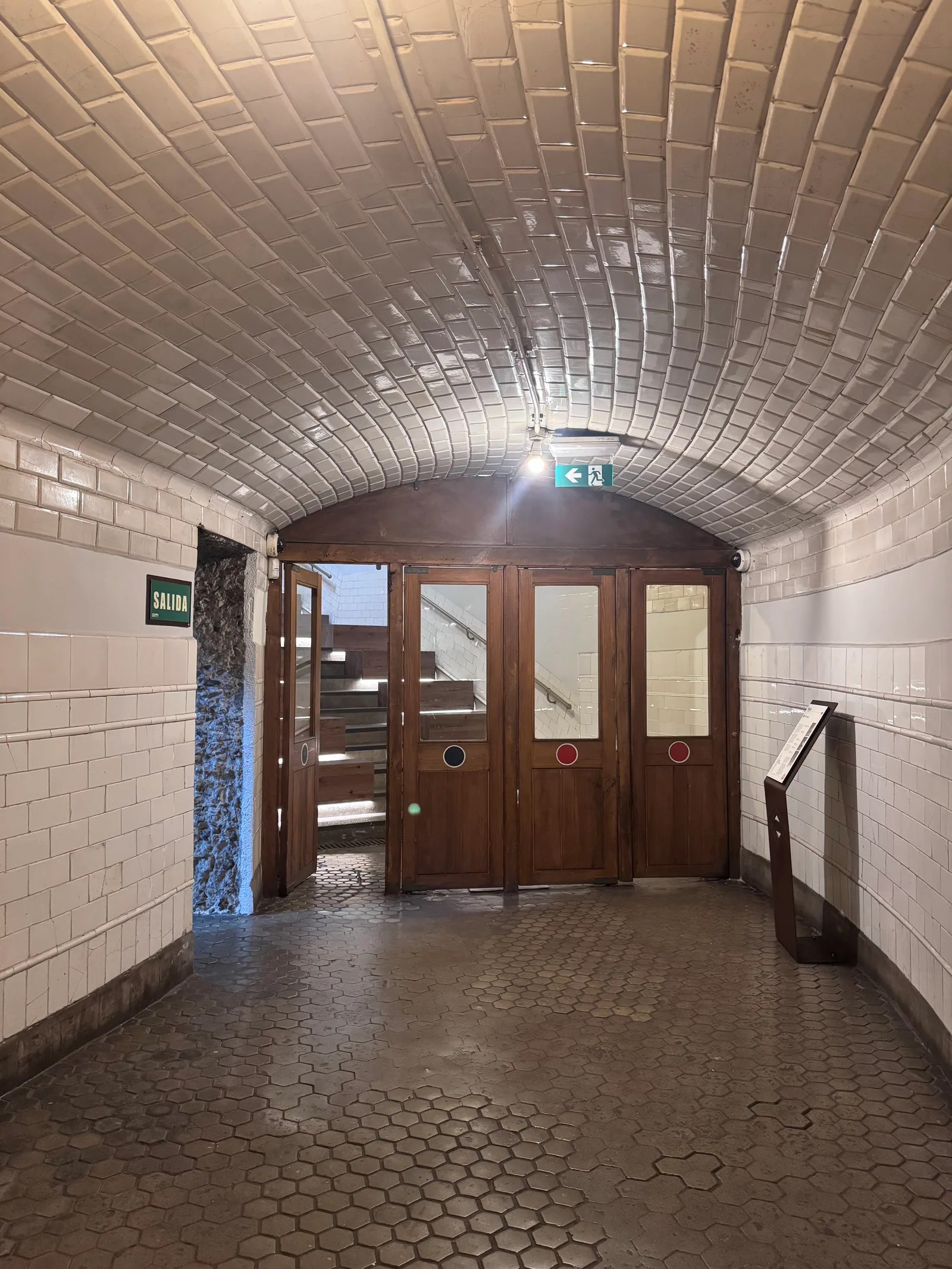 Interior at Estación Museo de Chamberí Madrid — travel photo