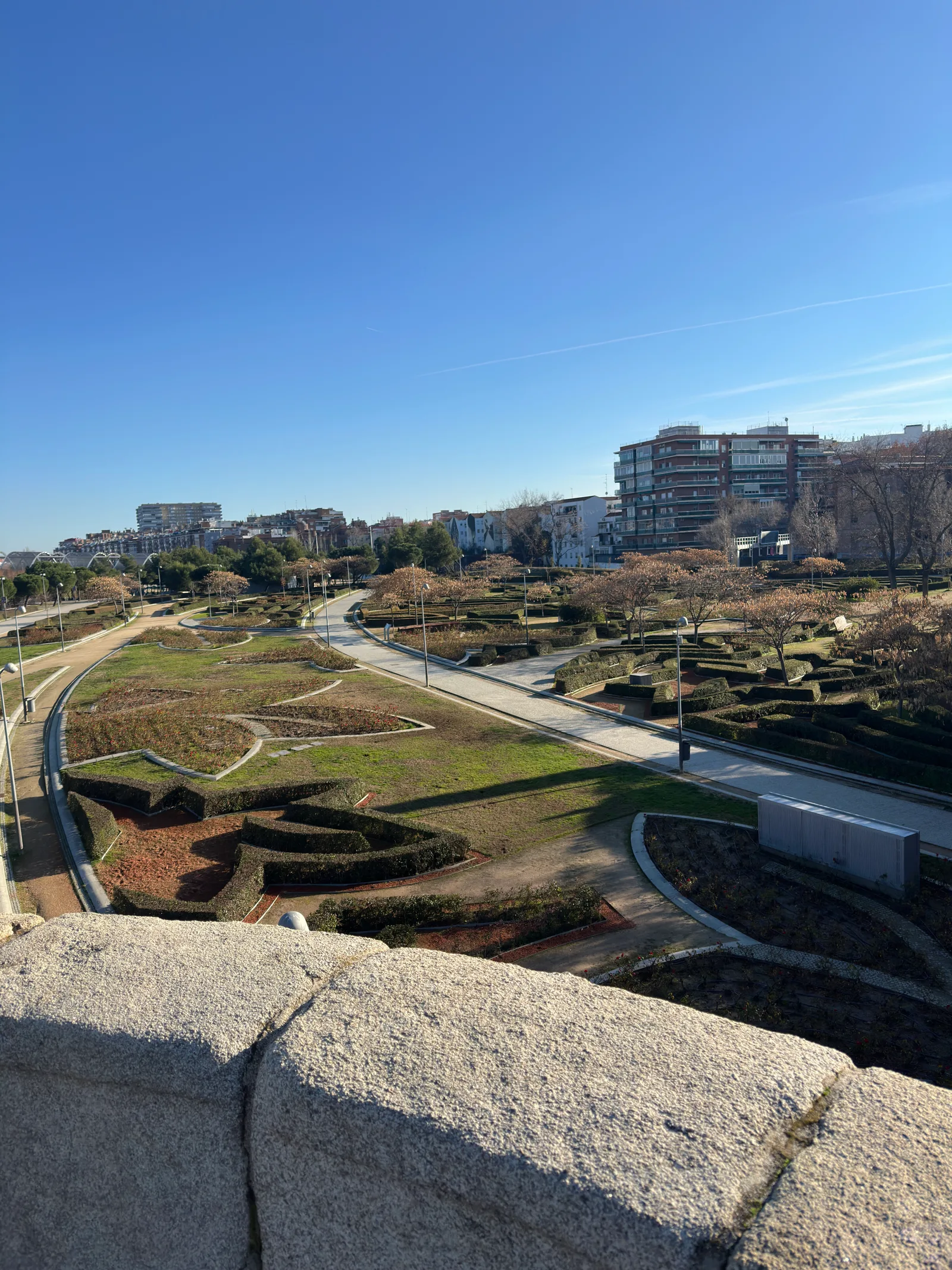 Atmosphere at Madrid Río Park Madrid — travel photo