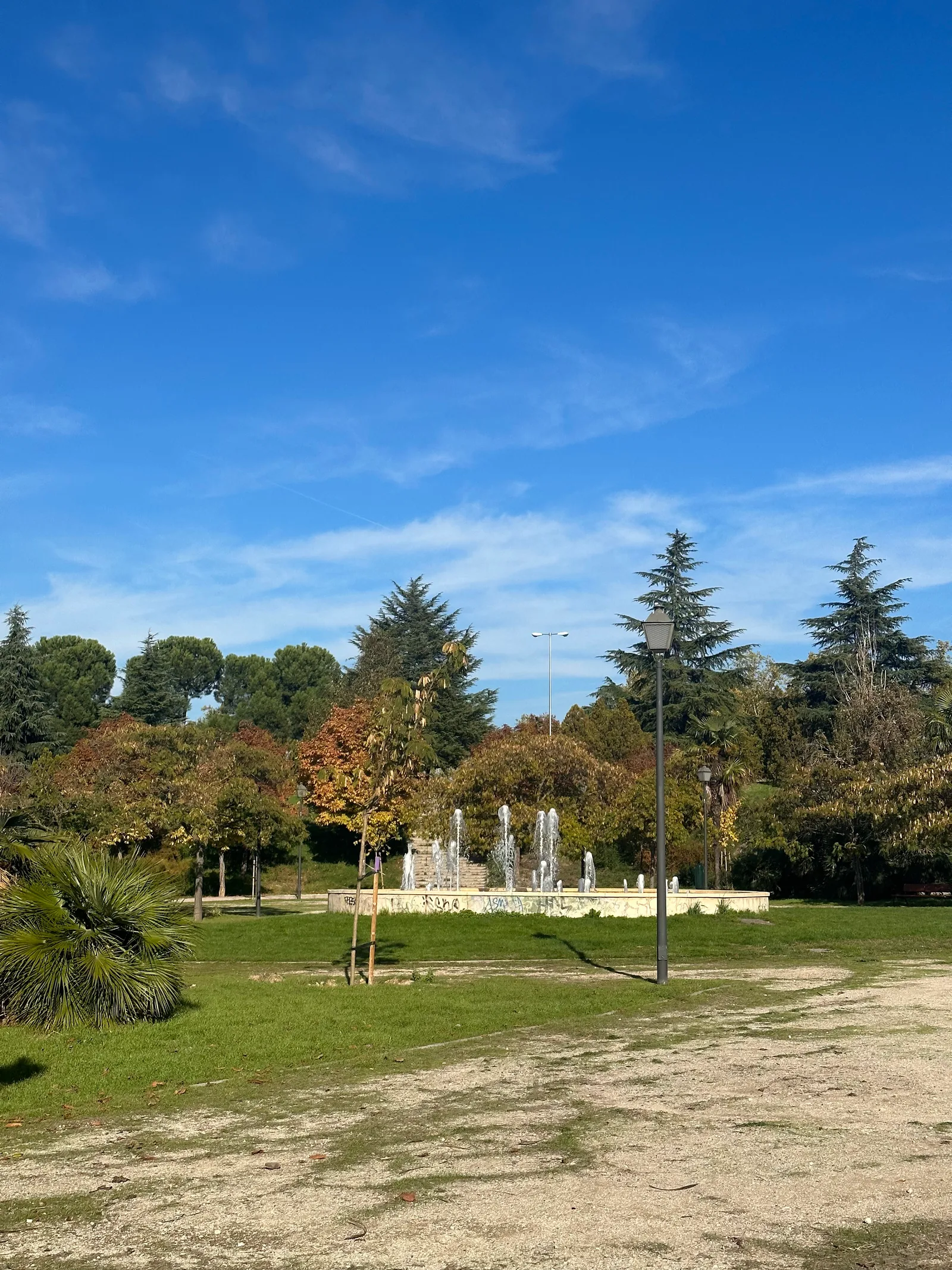 Details at Parque de la Cuña Verde de Latina Madrid — travel photo