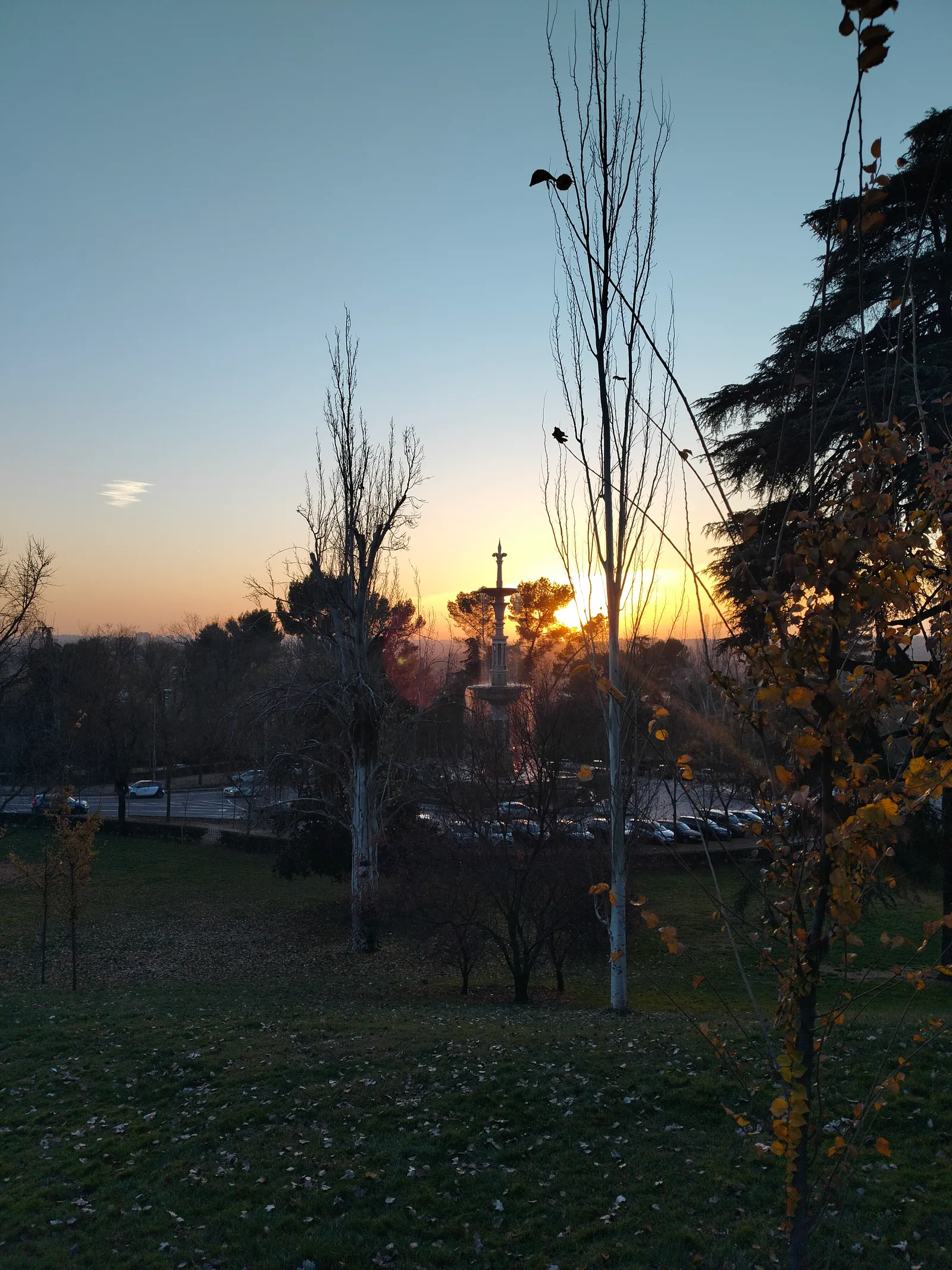 Atmosphere at Parque del Oeste Madrid — travel photo