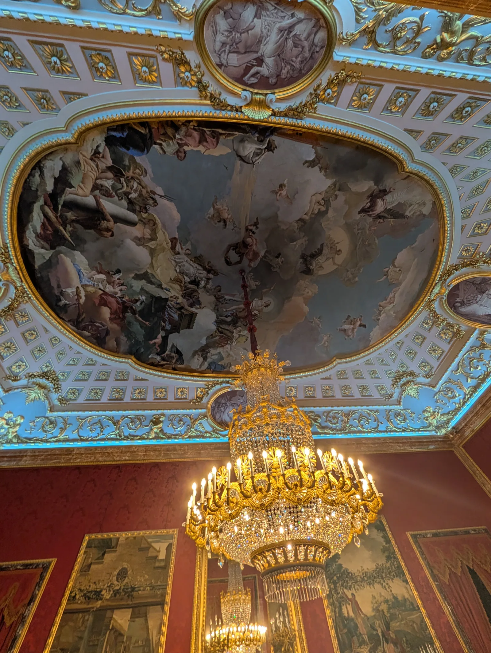Interior at Royal Palace of Madrid Madrid — travel photo