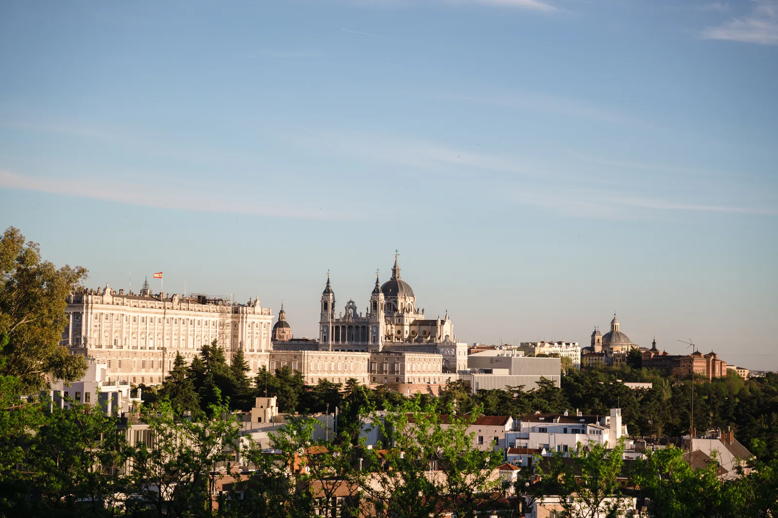Main view at Temple of Debod Madrid — travel photo