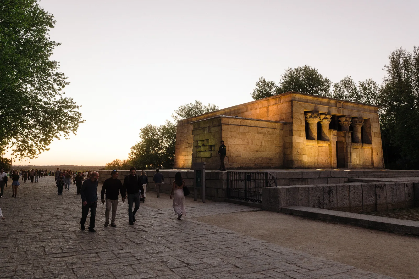 Atmosphere at Temple of Debod Madrid — travel photo
