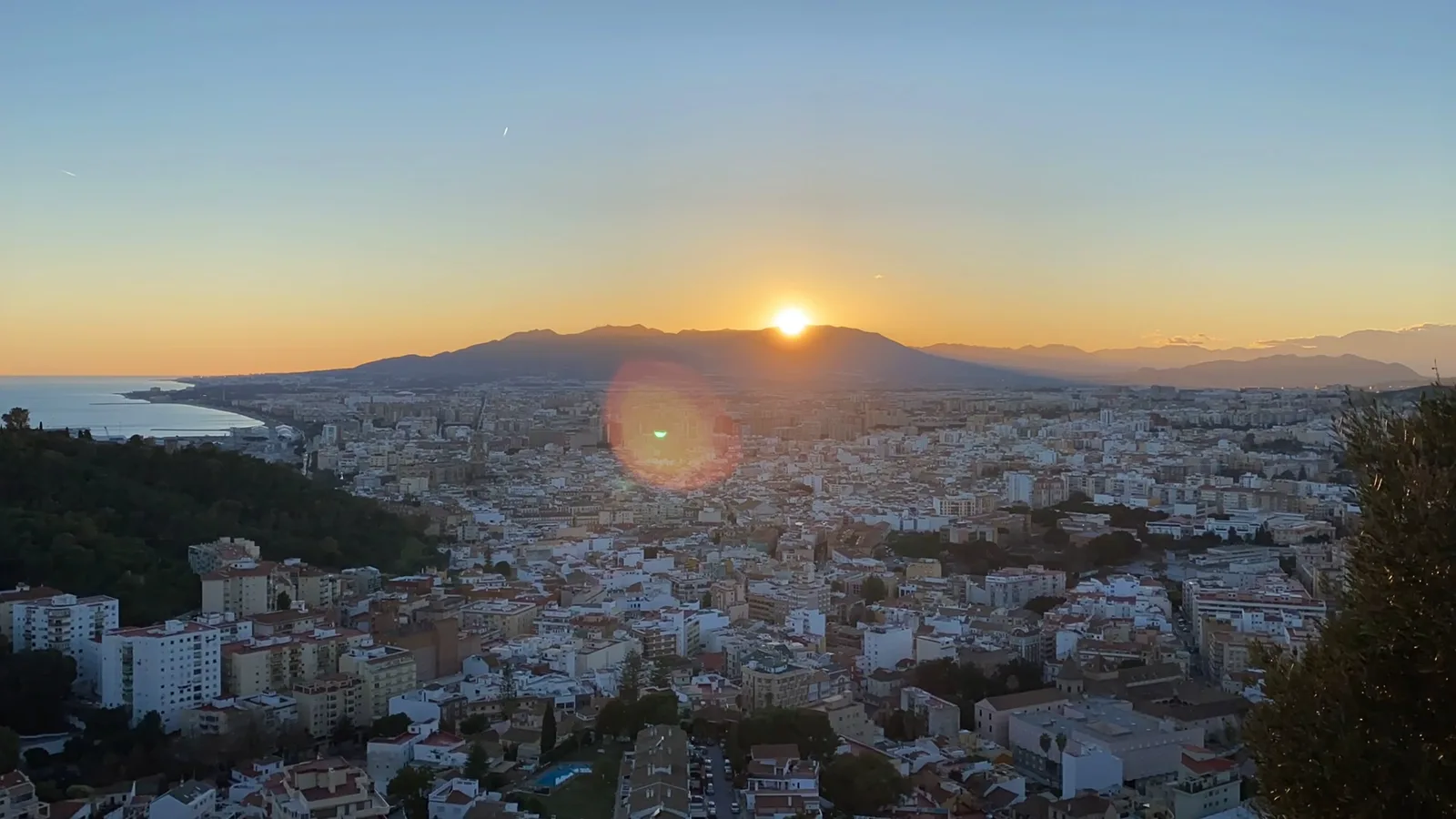 Main view at Cerro San Cristóbal Malaga — travel photo